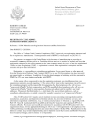 ITAR Letter